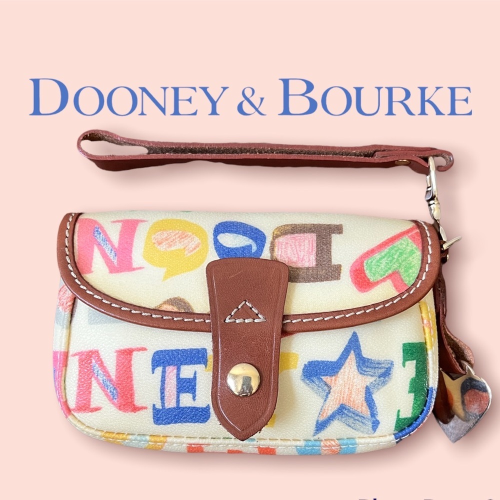 Dooney & Bourke Multicolor Letter & Star Wristlet